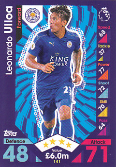 Leonardo Ulloa Leicester City 2016/17 Topps Match Attax #141